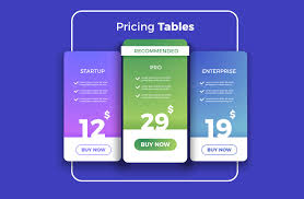 Pricing Tables