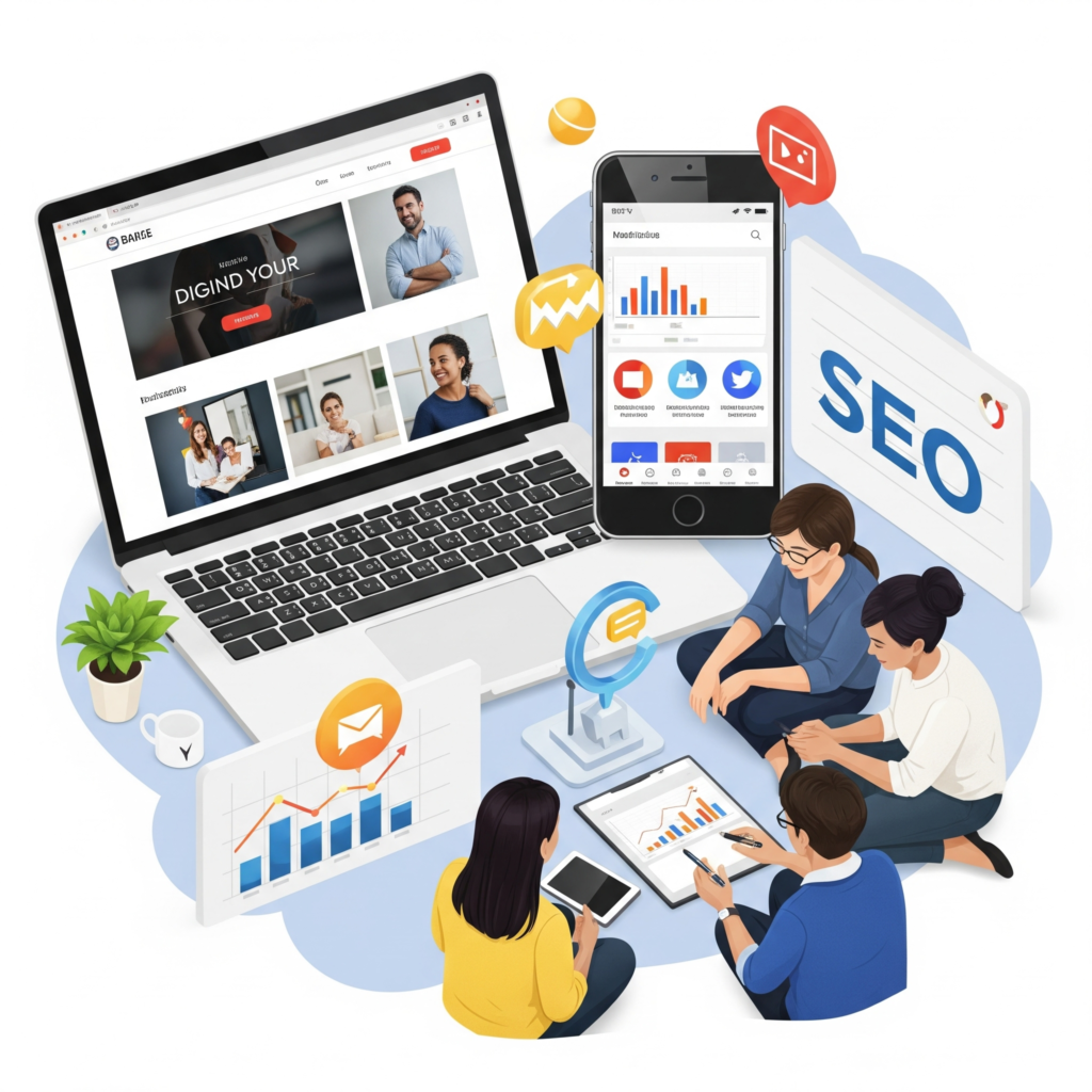SEO
content Marketing
pay per click
Video marketing